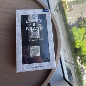 Lucky Brand Woven Boxers - 3-Pack men’s size large